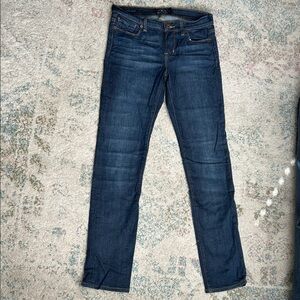 Lucky Brand “Brooke Straight” Jeans, Dark Wash